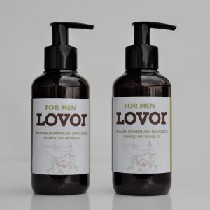Mannen shampoo en douchegel